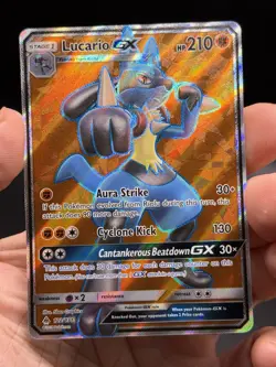 Lucario GX (Full Art) 122/131 Forbidden Light Pokemon TCG English NM - Image 3