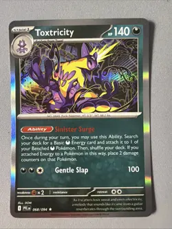 Pokemon TCG * Phantasmal Flames * 68/94 Toxtricity Holo Rare * FRESH PK - Image 1