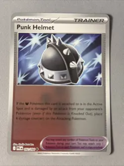 Pokemon TCG * Phantasmal Flames * 92/94 Punk Helmet REVERSE HOLO Uncommon * NM - Image 1