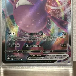 Pokemon TCG Crobat VMAX 045/072 Shining Fates Full Art Ultra Rare Holo VMAX Card - Image 2