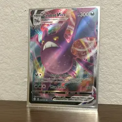 Pokemon TCG Crobat VMAX 045/072 Shining Fates Full Art Ultra Rare Holo VMAX Card - Image 3