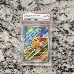Pokemon Pikachu Holo 2022 CHI Sv-P Promotional Cards 001/SV-P PSA 10 Promo - Image 1