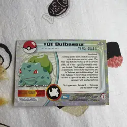 Pokemon Topps TV Animation Edition – Bulbasaur #01 🌿 - Image 5
