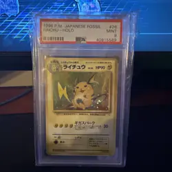 Pokemon TCG Japanese 1996 Vintage Raichu No.026 Holo Rare Fossil Card - Image 1
