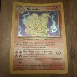 Pokemon TCG Ninetales Base Set Holo Rare 012/102 Unlimited English - Image 1