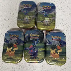 Set Of 5 Ascended Heroes Mini Tins New Factory Sealed - Image 1
