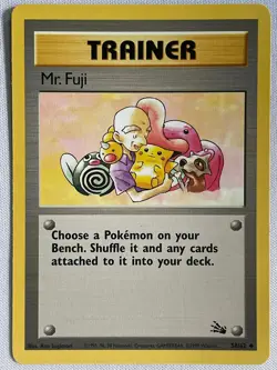 Mr. Fuji 58/62 Uncommon Fossil Pokemon Unlimited Lightly Played - Image 1