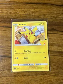 Pikachu 25/25 Non Holo Celebrations 25th Anniversary McDonald's Pokemon TCG - Image 1