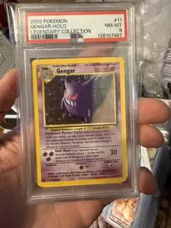 2002 POKEMON LEGENDARY COLLECTION #11 GENGAR-HOLO PSA 8 - Image 1
