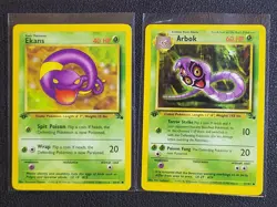 Pokemon TCG Ekans #46 Arbok #31 Fossil Set 1st Edition Grass NM - Image 1
