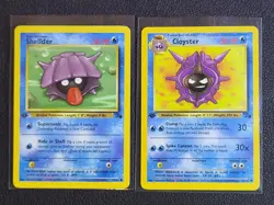 Pokemon TCG Shellder #54 Cloyster #32 Fossil Set 1st Edition Water NM - Image 1