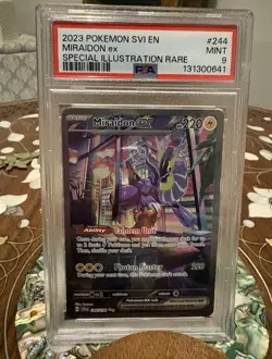 Pokemon Miraidon ex 244/198 SV01 Scarlet & Violet Holo PSA 9 Special Illustrati… - Image 1