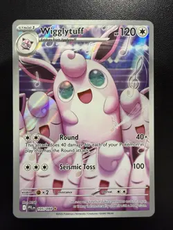 Pokemon 2025 Phantasmal Flames Wigglytuff #105/094 Illustration Rare NM - Image 1
