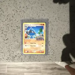 Pokemon Lucario Promo Card 90 HP Rumble Set Basic No. 1/16 English - Image 1