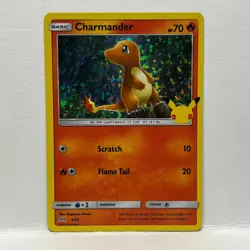 Charmander 9/25 Holo - Pokemon Celebrations 25th Anniversary McDonald's - Image 1