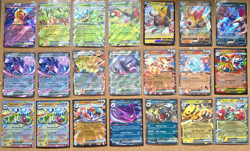 Pokemon English Double Rare EX, V Lot x21 Cards - NM, S&V + SWSH + 2 Promo's - Image 1