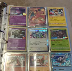 Pokemon Binder Lot Gengar Charizard Raichu Clefairy Meowth Foil - Image 1