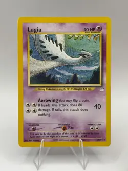Lugia 20/64 Neo Genesis Rare Pokemon Card WOTC Vintage - Image 1