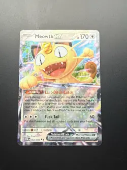 Pokemon Perfect Order Meowth EX 062/088 Full Art Holo Double Rare NM TCG - Image 1