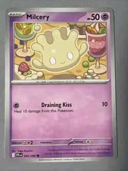 Pokemon TCG * Phantasmal Flames * 43/94 Milcery Common * FRESH PK - Image 1