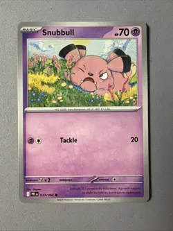 Pokemon TCG * Phantasmal Flames * 37/94 Snubbull Common * FRESH PK - Image 1