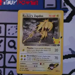 Pokemon Rocket's Zapdos 15/132 Celebrations Classic Collection Holo Basic Card - Image 1