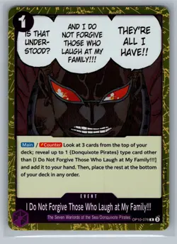 One Piece OP-10 I Do Not Forgive Those Who Laugh at My Family Foil OP10-078 R - Image 1