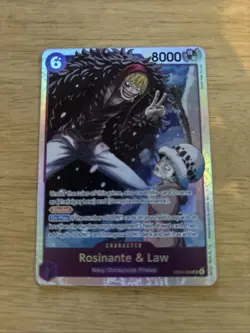 Rosinante & Law EB04-038 SR - THE AZURE SEA'S SEVEN ENGLISH OP14 - One Piece TCG - Image 1