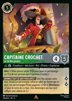 Lorcana - Capitaine Crochet - Le roi des pirates - MINT/NMINT - FR - FOIL - Image 1