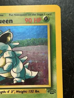 Pokemon Card Nidoqueen Holo Rare LP Jungle Set 7/64 Unlimited Edition - Image 2