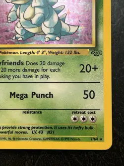 Pokemon Card Nidoqueen Holo Rare LP Jungle Set 7/64 Unlimited Edition - Image 5