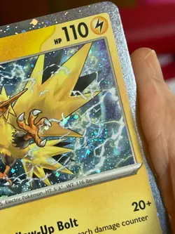 POKEMON ZAPDOS SVP157 PROMO BLACK STAR COSMOS HOLOFOIL WITH SWIRL NM CARD - Image 5