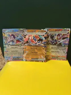 Pokemon TCG Holo Card Bundle - Lapras ex, Greninja ex, Ceruledge ex Foil - Image 1