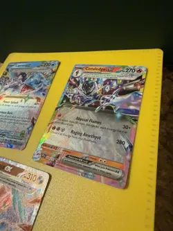 Pokemon TCG Holo Card Bundle - Lapras ex, Greninja ex, Ceruledge ex Foil - Image 3