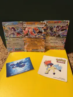 Pokemon TCG Holo Card Bundle - Lapras ex, Greninja ex, Ceruledge ex Foil - Image 5