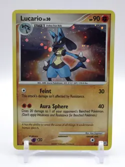Pokemon TCG Lucario Diamond & Pearl 6/130 Holo Rare 2007 Pokemon Card - Image 1