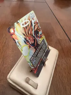 Dragon Ball TCG Promo Card Son Goku Foil FP-077 Fusion World - Image 3