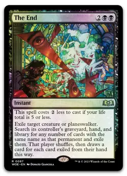 The End #87 (Foil) (NM) Wilds of Eldraine WOE Magic MTG - Image 1