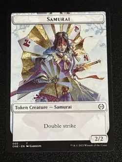 MTG Phyrexia: All Will Be One Samurai Token 002 NM - Image 1