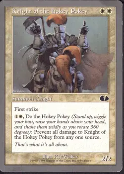 Knight of the Hokey Pokey - Unglued - MTG Magic - LP - Image 1