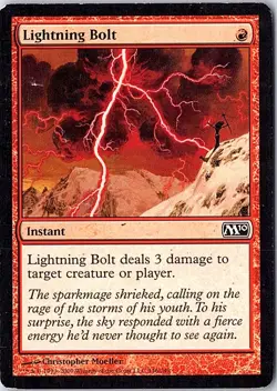 Lightning Bolt C Magic 2010 (M10) 146 LP MTG - Image 1