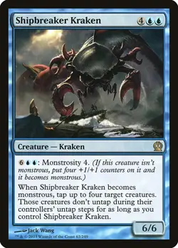 Shipbreaker Kraken [Theros] Heavily Played Foil - Image 1