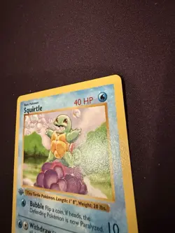 Pokemon TCG Squirtle #63/102 Base Set 1st Edition Shadowless Card NM Condition - Image 4