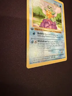 Pokemon TCG Squirtle #63/102 Base Set 1st Edition Shadowless Card NM Condition - Image 5