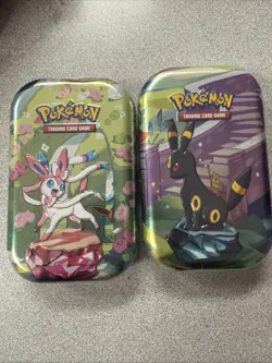 2 x Pokemon TCG Scarlet & Violet Prismatic Evolutions Mini Tins Sealed - Image 1