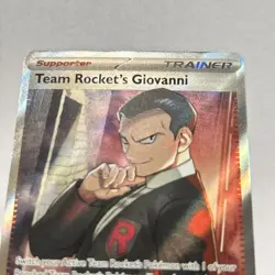 Team Rocket’s Giovanni 225/182 Pokemon TCG Destined Rivals Ultra Rare Full Art - Image 1