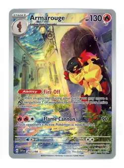 2023 Pokemon Scarlet & Violet Armarouge Holo Secret Rare #SVI 203/198 - Image 1