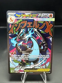 Pokemon TCG Mega Charizard X EX 023 Me: Mega Evolution Promo Holo - Image 1