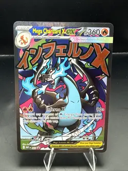 Pokemon TCG Mega Charizard X EX 023 Me: Mega Evolution Promo Holo - Image 2
