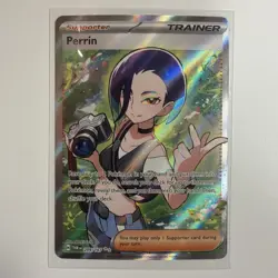 Perrin 209/167 Full Art Holo Ultra Rare Pokemon Twilight Masquerade - Image 1
